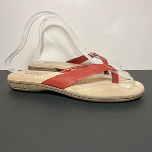Womens BASS Sunjuns Heidi Red Flip Flop Sandals / Size 8.5 Medium